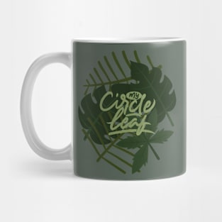 my circle leaf Mug